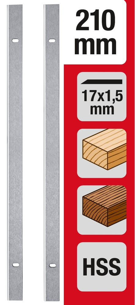 Lames pour rabot 204 mm