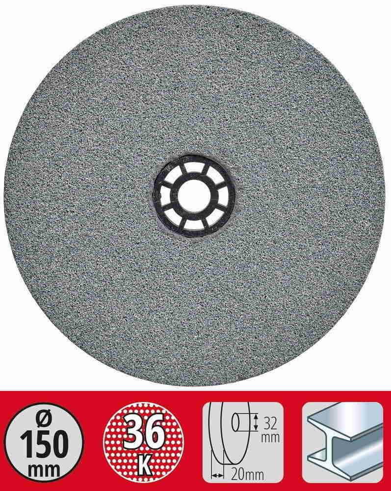 Meule gros grain 150x12,7x20 mm G36
