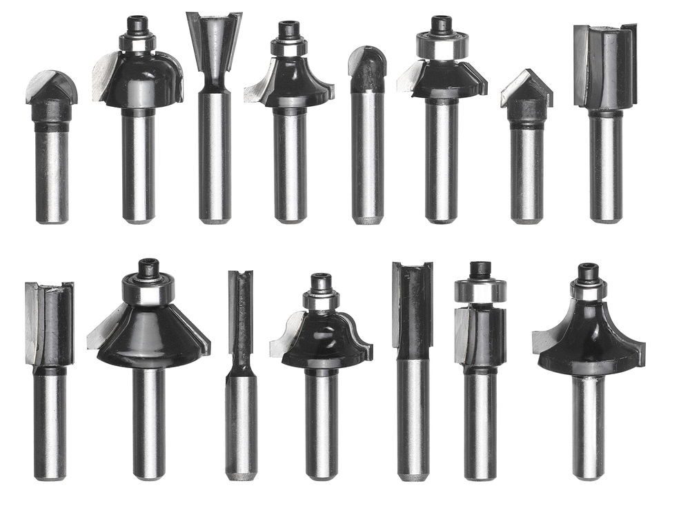 Set de coupe 15 pièces pour défonceuses