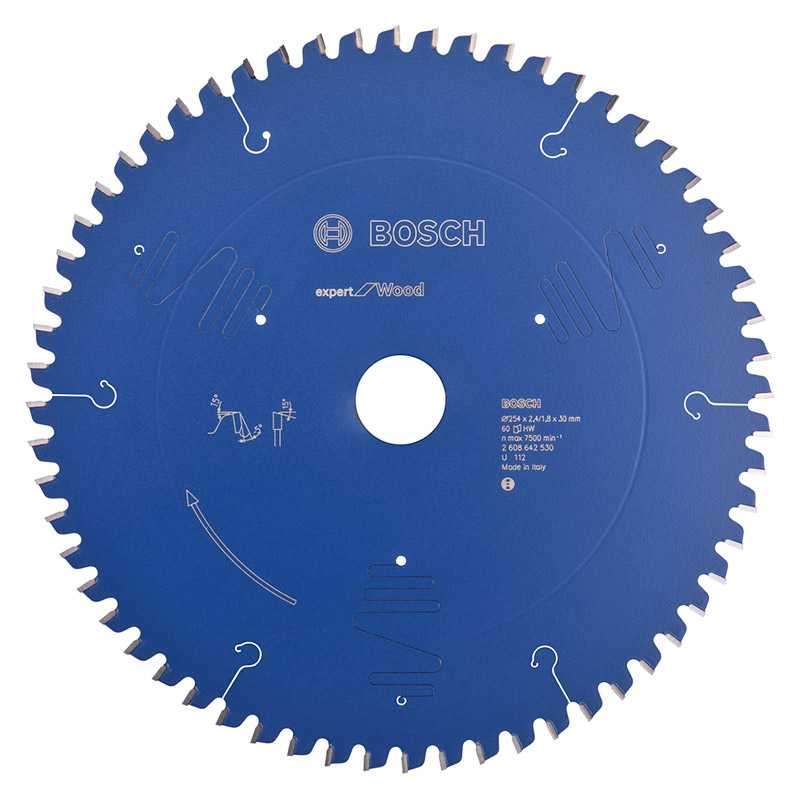 Lame BOSCH 2608642530tBois Ø 254 mm 60 dents pour Scie circulaire