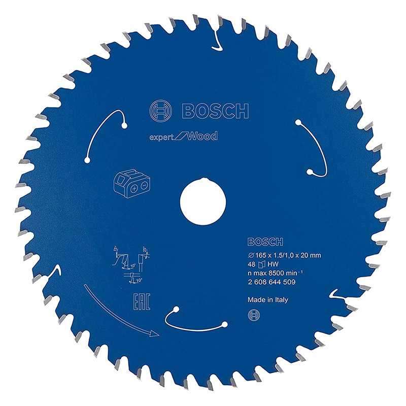 Lame BOSCH 2608644509tBois Ø 165 mm 48 dents pour Scie circulaire