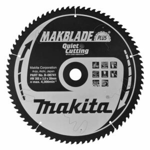Lame carbure bois MAKITA MakForce B-08741 355 mm scie circulaire 80 dents