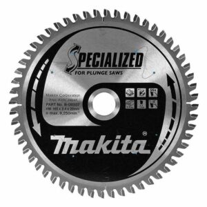 Lame Carbure MAKITA B-09307 (B-33021) forme TCG spécialisée Aluminium, pour scies plongeantes Ø 165 mm 56 Dents