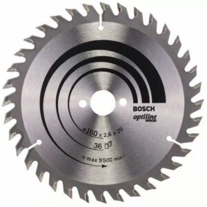 Lame de scie circulaire 165 x 30 x 2,6 mm Optiline Wood pour le bois 36 dents BOSCH 2608640603