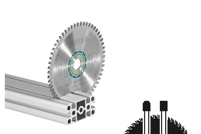 Lame de scie circulaire ALUMINIUM/PLASTICS HW 160 x 2,2 x 20 mm TF52 FESTOOL 496306