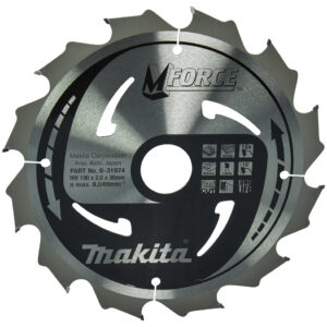 Lame de scie circulaire M-Force TCT pour bois 190 x 30 mm 12 dents MAKITA B-31974