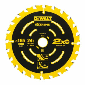 Lame de scie circulaire Ø165x20mm 24 dents DT10300-QZ