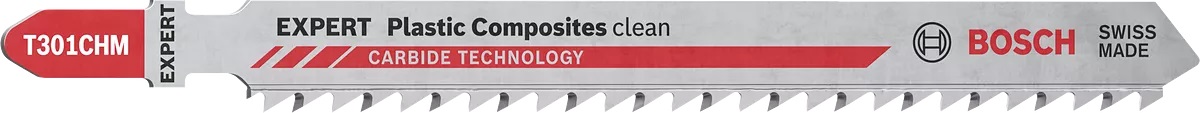 Lame de scie sauteuse T 301 CHM Expert Clean Plastic Composites lot de 3 BOSCH 2608900566