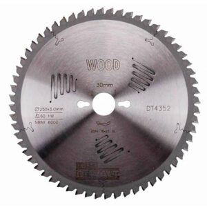 Lame pour scies stationnaires DEWALT DT4352-QZ  Extreme Workshop Ø 250 X 30 mm, 60 dents