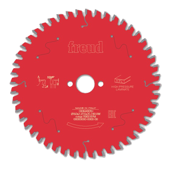 Lames de scies circulaire High Pressure Laminate pour scies plongeantes portatives 48 dents FREUD F03FS09865