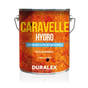 Laque acrylique antirouille de finition Caravelle Hydro blanc 3 L DURALEX 108300101