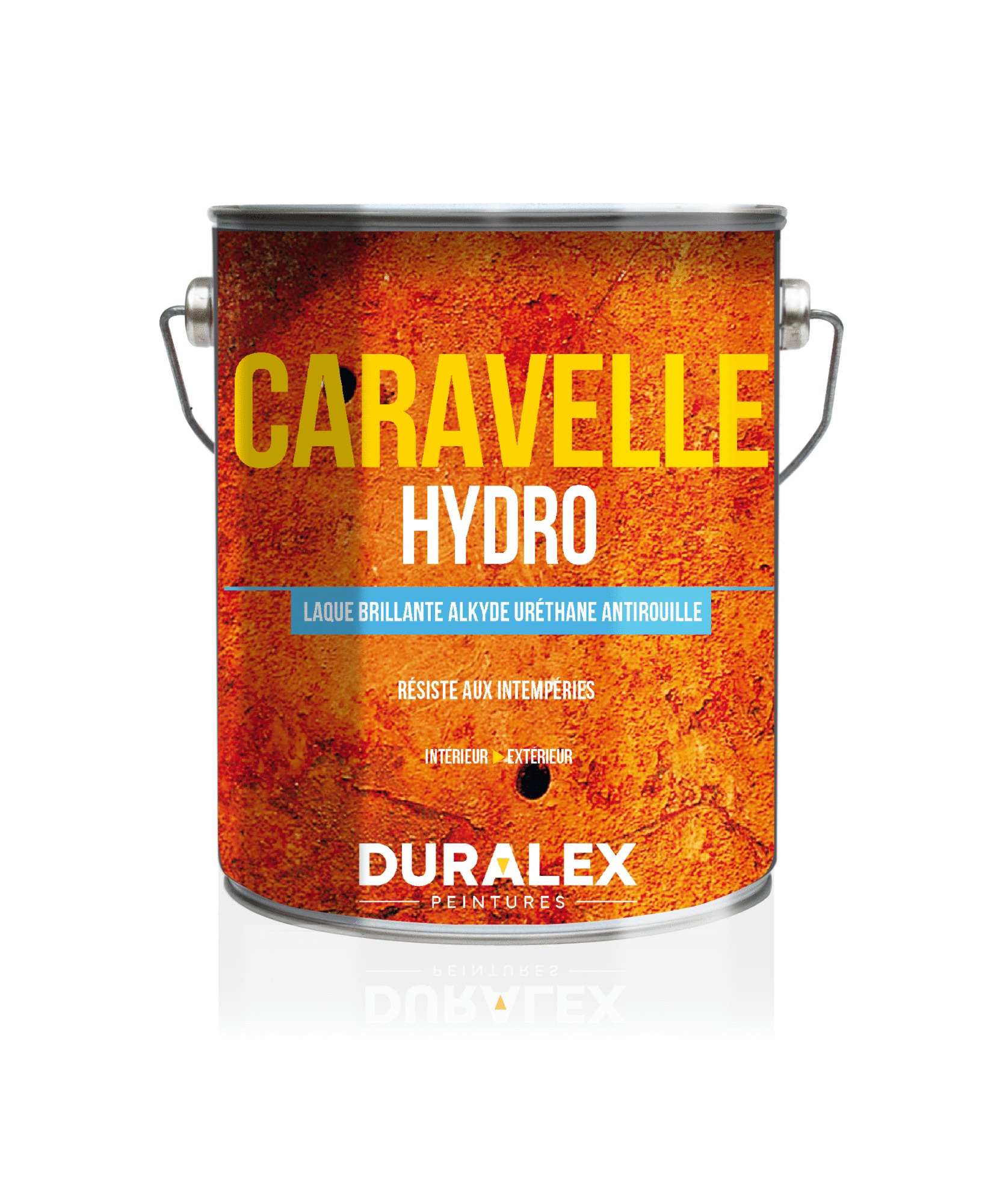 Laque acrylique antirouille de finition Caravelle Hydro blanc 3 L DURALEX 108300101