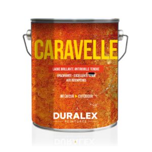 Laque brillante antirouille de finition Caravelle bleu vif 1 L DURALEX 108100582