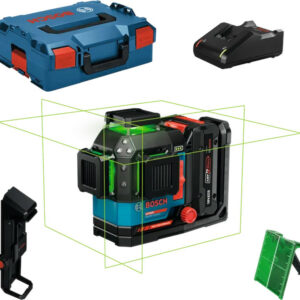 Laser lignes EXLL18V-120-33CG + 1 batterie 4 Ah EXBA18V-40 + chargeur rapide + coffret L-BOXX BOSCH EXPERT 0601065B00