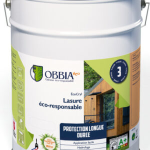 Lasure ÉCO-RESPONSABLE chêne clair 2,5 L OBBIA ECOCRYL2.5-CHC
