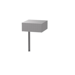 Angle de cuisine en inox satiné - 55 x 55 x 92 cm