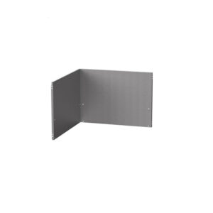 Crédence angle cuisine en inox satiné - L.80 x P.1,5 x H.40,6 cm