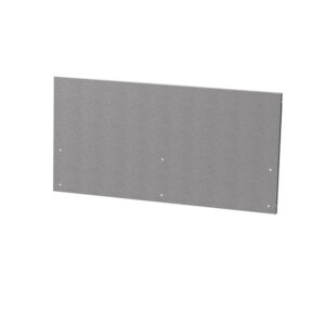 Crédence centrale cuisine en inox satiné - L.80 x P.1,5 x H.40,6 cm