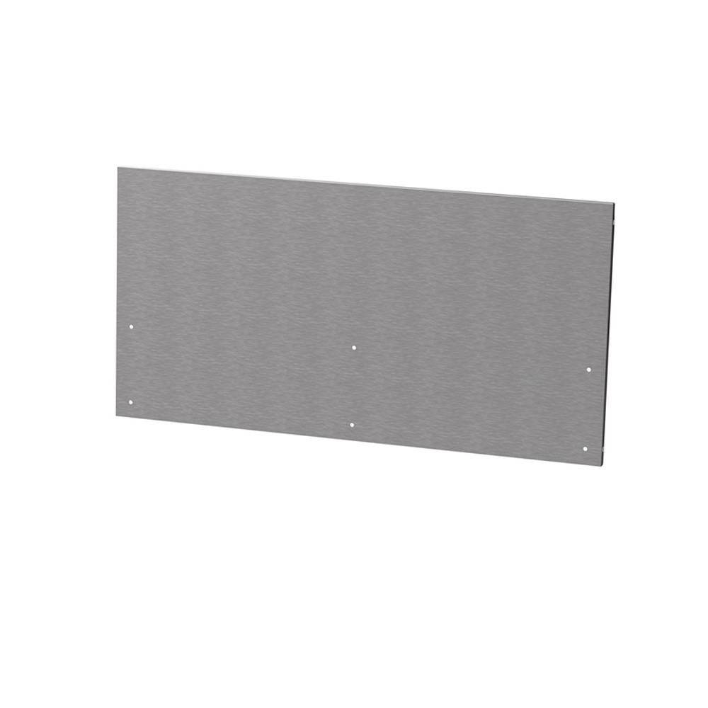 Crédence centrale cuisine en inox satiné - L.80 x P.1,5 x H.40,6 cm