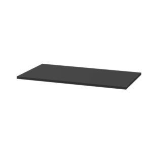 Etagere Interieur noire en acier pour meubles de cuisine - 76 x 50,6 x 1,7 cm