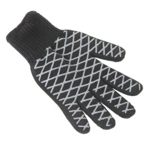 Gant anti-chaleur Mano 350°C - intérieur en coton - Taille unique - Noir