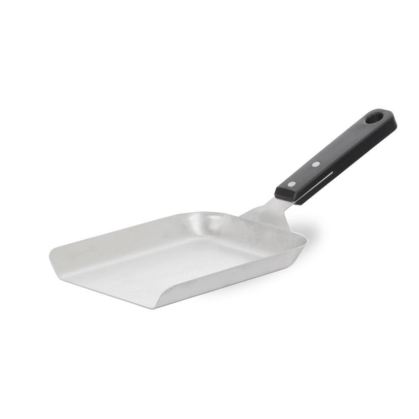 Maxi spatule inox rebords pour condiments et petits aliments à la plancha - 500 g
