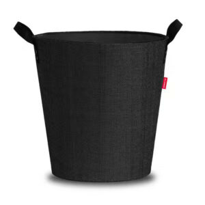 Panier à bûches et à granulés - Dama rond - noir