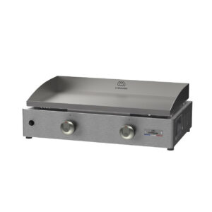 Plancha gaz inox 260 V2 - 2 brûleurs 4 kW - Plaque 57 x 34 cm - Origine France Garantie