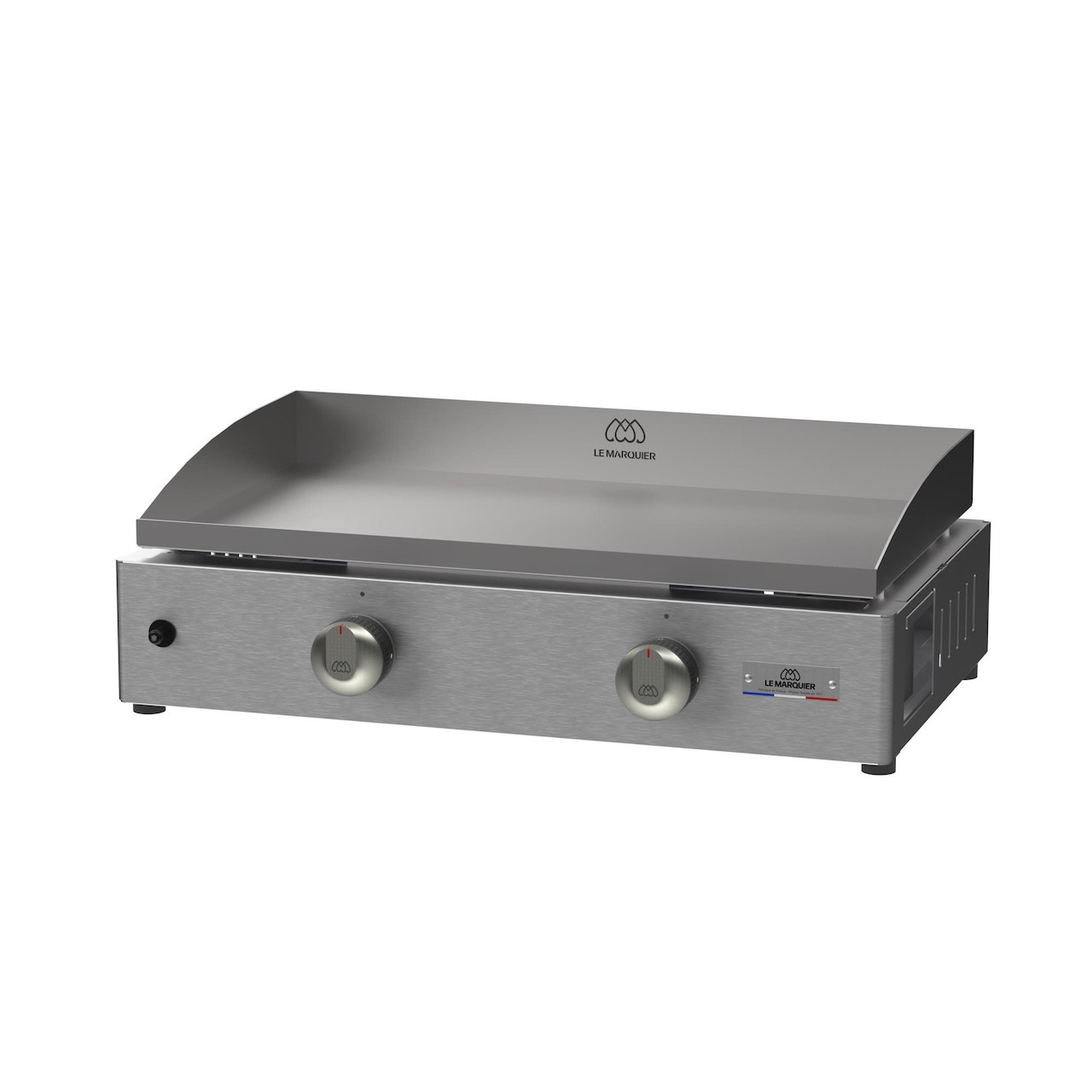 Plancha gaz inox 260 V2 - 2 brûleurs 4 kW - Plaque 57 x 34 cm - Origine France Garantie