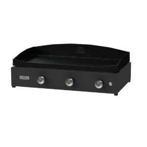 Plancha gaz Pure 375 noir - Plaque fonte émaillée 75 x 40 cm - 7,2 kW - Origine France Garantie