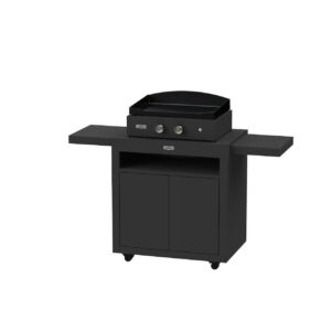 Plancha gaz Pure Edition noire - Meuble avec tablettes - 5,4 kW - Origine France Garantie