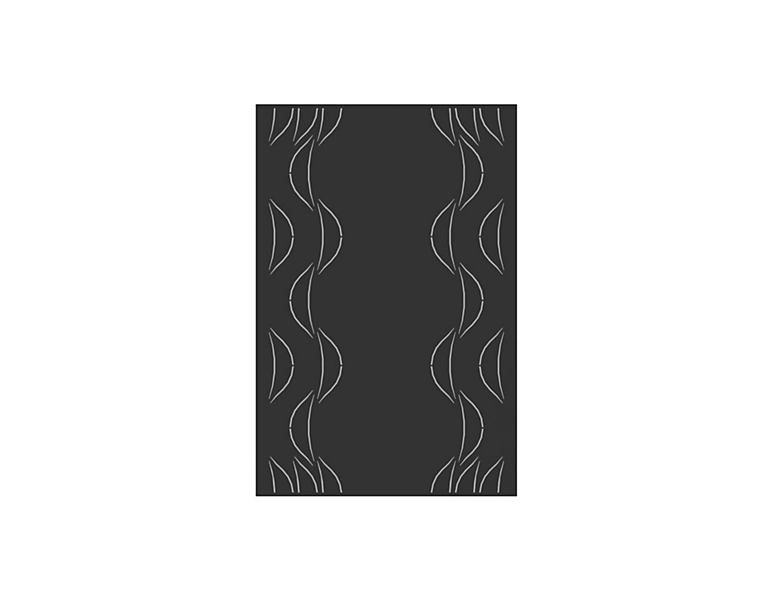Plaque murale - Eole noire - L.80xH.120 cm - Origine France