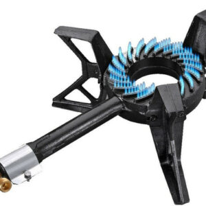 Réchaud fonte premium 9200w 1 bruleur/3 pieds/1 robinet/tetine annelee