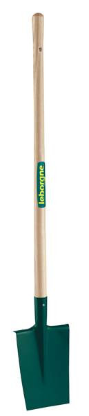 Bêche dame à rebord - 24 cm - manche pomme en bois certifié PEFC 100%