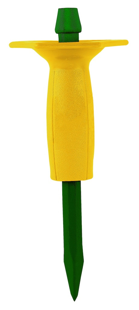Broche réaffûtable 30 cm avec pare-coups - acier forgé et trempé pour maçonnerie