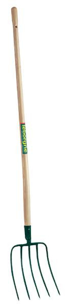 Fourche à fumier/maïs 5 dents - 30 cm - manche bois certifié PEFC 100%
