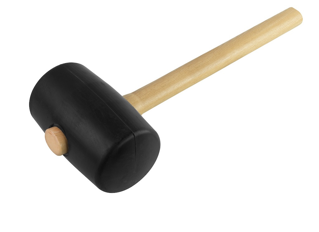 Maillet travaux publics 4 kg manche bois PEFC 115 cm - pavage compactage et pose de bordures