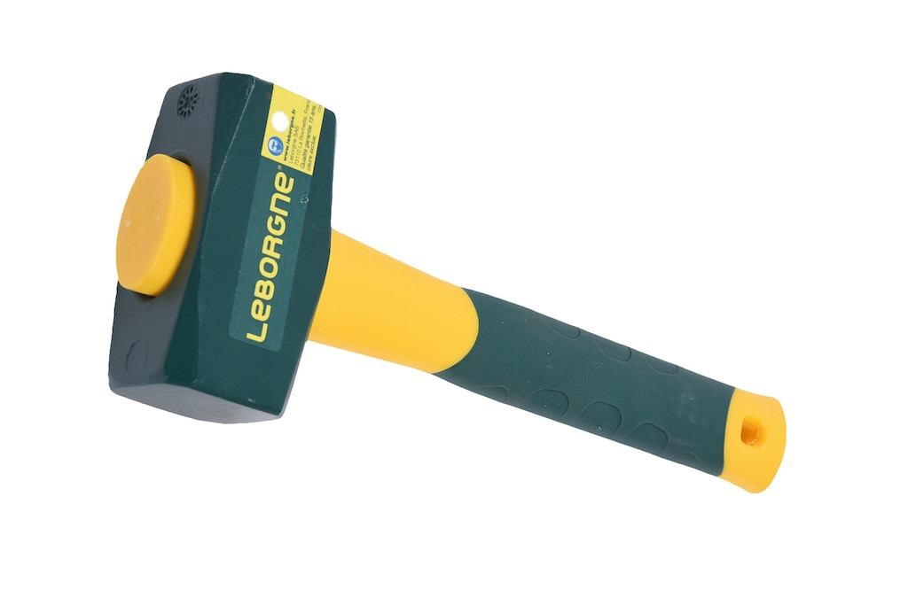 Massette angles abattus Novagrip 1 kg - manche tri-matière 260 mm
