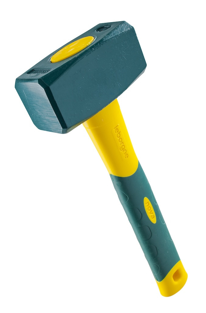 Massette angles abattus Novagrip 1,2 kg - manche tri-matière 260 mm