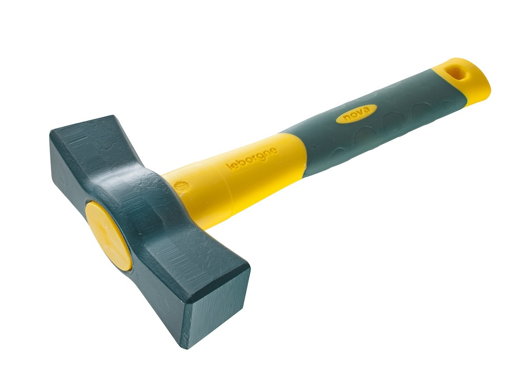 Massette espagnole professionnelle 1 kg - manche 26 cm et tête acier forgé