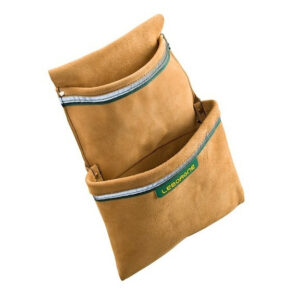 Maxipoche double de charpentier 25 cm - bande réfléchissante et rivets métalliques