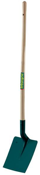Pelle carrée tôle - 25 cm - manche bois 110 cm certifié PEFC 100%