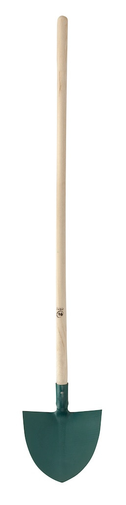 Pelle forgée entreprise 27 cm manche bois PEFC 130 cm - hauteur 29 cm pour chantier et jardin
