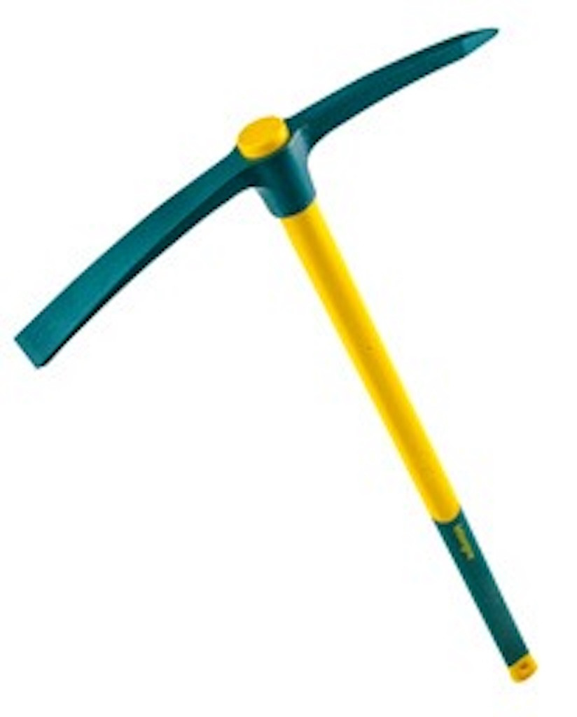 Pioche terrassier douille ronde Novagrip 2,5 kg - manche tri-matière pour sols très durs