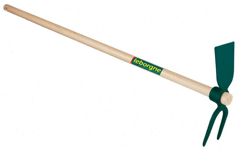 Serfouette forgée Duopro panne et fourche - 30 cm - manche bois 130cm certifié PEFC
