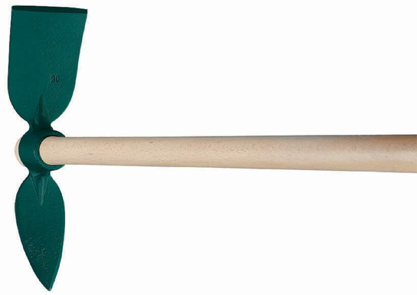 Serfouette forgée Duopro panne et langue - 30 cm - manche bois 130cm certifié PEFC