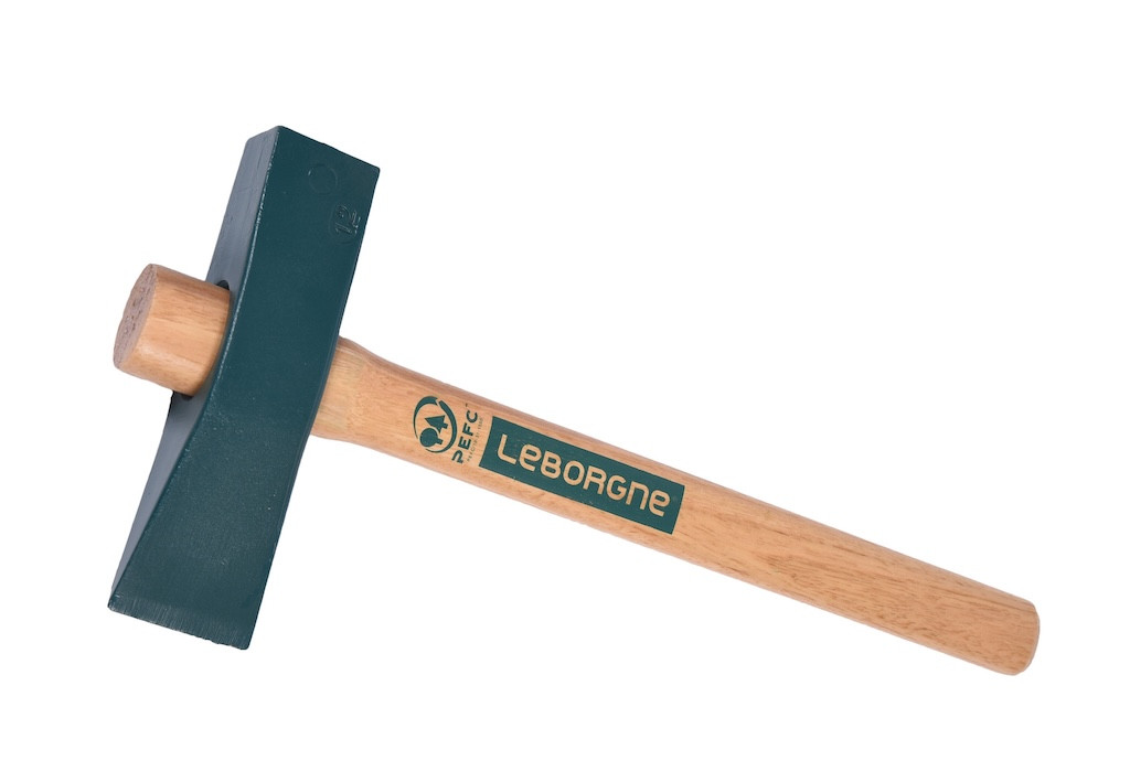 Têtu à tranche 1,2 kg 37 cm - manche bois PEFC et tête acier forgé