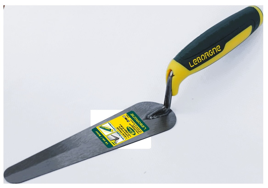Truelle langue de chat 18 cm manche bi-matière - lame souple en acier trempé