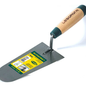 Truelle ronde 16 cm manche bois - lame souple en acier trempé