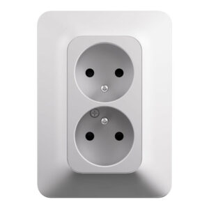 Bloc 2 prises vertical precable complet neptune blanc legrand
